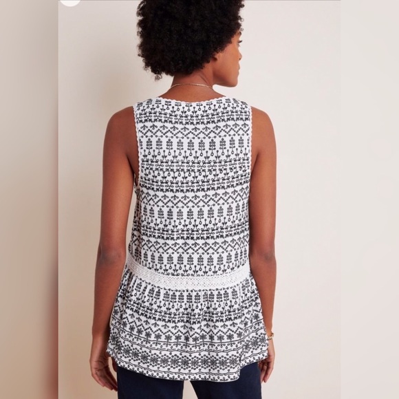 Anthropologie Maeve Cammie Peplum top - Picture 4 of 7